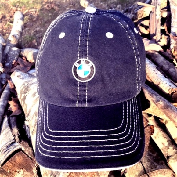 BMW Other - Bmw German Sports Car Official Olympic Games Baseball Hat Cap Blue White Black